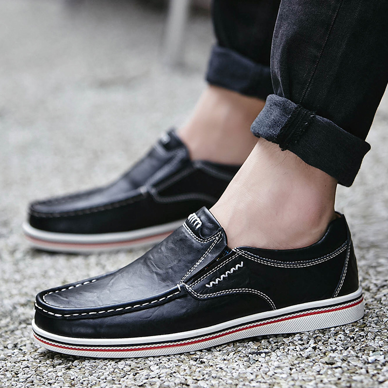 Casual leather shoes youth British code shoes - Image 6