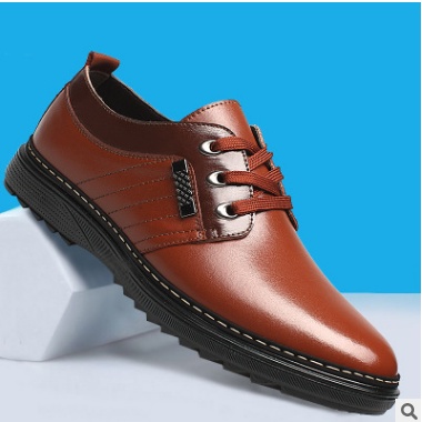 The new shoes shoes fall men's business casual shoes men shoes shoes round British Dad - Image 5