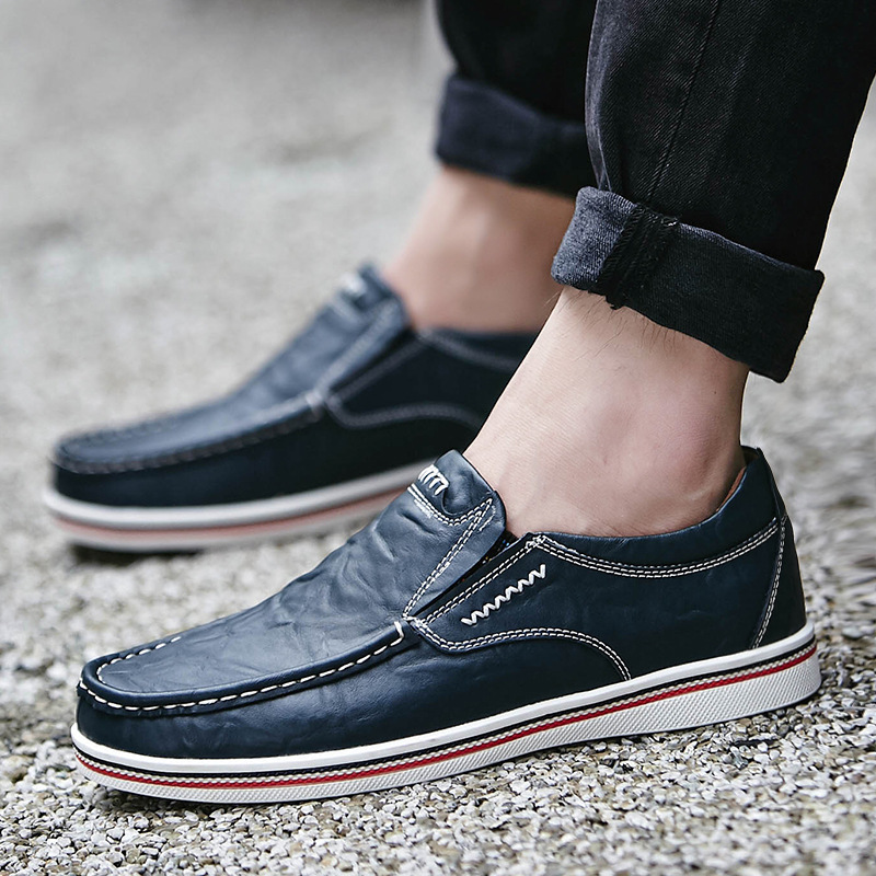 Casual leather shoes youth British code shoes - Image 8
