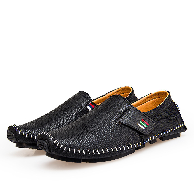 Peas shoes lazy leather shoes - Image 3